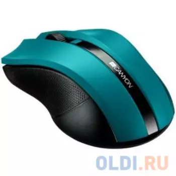 Мышь беспроводная CANYON CNE-CMSW05G, 2.4Ghz wireless Optical Mouse with 4 buttons, DPI 800/1200/1600, зеленый