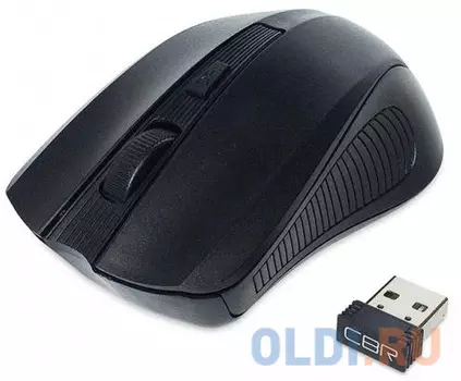 Мышь CBR CM-404 Black, оптика, радио 2,4 Ггц, 1200 dpi, USB