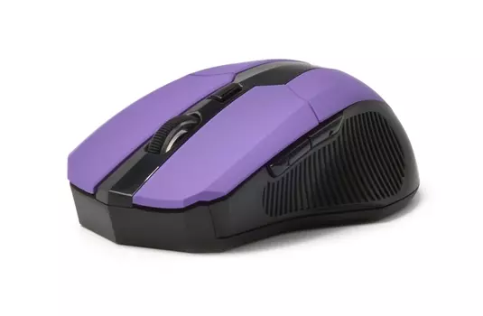Мышь беспроводная CBR CM-547 Black/Purple USB(Radio) оптическая, 2400 dpi, 5 кнопок + колесо