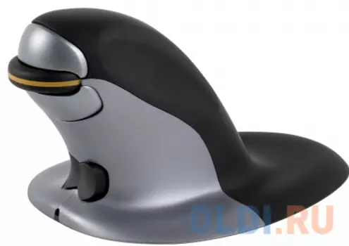 Мышь беспроводная Fellowes Penguin FS-98947 чёрный серебристый USB