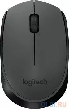 Мышь беспроводная Logitech M170 чёрный серый USB + радиоканал