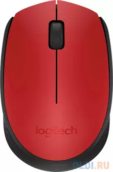 Мышь беспроводная Logitech M171 Red (красная, оптическая, 1000dpi, 2.4 GHz/USB-ресивер) (арт. 910-004645, M/N: M-R0060 / C-U0010)