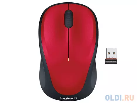 Мышь (910-002496) Logitech Wireless Mouse M235 Red