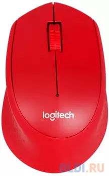 Мышь беспроводная Logitech M280 красный USB + радиоканал