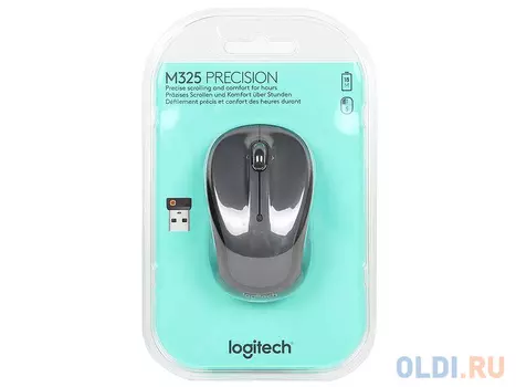 Мышь (910-002142) Logitech Wireless Mouse M325 Dark Silver