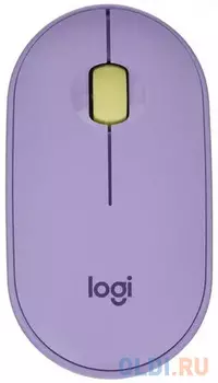 Мышь беспроводная Logitech M350 фиолетовый USB + Bluetooth