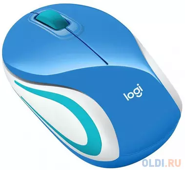 Мышь (910-002733) Logitech Wireless Mini Mouse M187, Blue