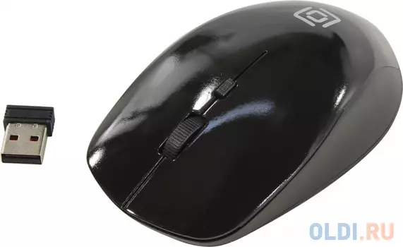 Мышь беспроводная Oklick 565MW glossy чёрный USB