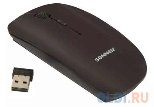 Мышь беспроводная Sonnen M-243 чёрный USB