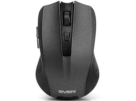 Мышь беспроводная Sven RX-345 Grey USB(Radio) оптическая, 1400 dpi, 5 кнопок + колесо