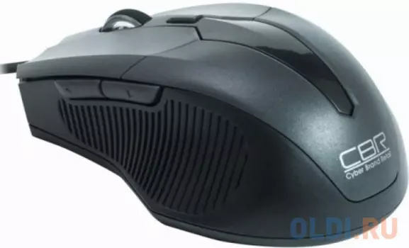 Мышь проводная CBR CM-301 Grey, оптика, эргон, 2 доп.кл., программируемые кнопки, USB