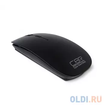 Мышь CBR CM-700 Black USB оптика, радио 2,4 Ггц 800/1200/1600dpi, глянец, slim-корпус, черная