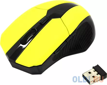 Мышь CM-547 Yellow, оптика,800/1600/2400dpi,5кн.+колесо прокрутки, USB