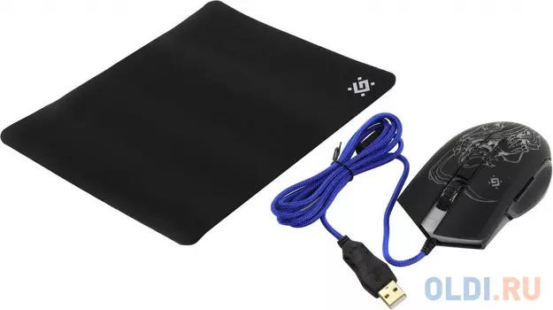 Проводная игровая мышь Ghost GM-190L оптика,6кнопок,800-3200dpi DEFENDER