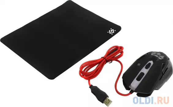 Проводная игровая мышь Skull GM-180L оптика,6кнопок,800-3200dpi DEFENDER