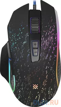 Мышь проводная игровая Syberia GM-680L RGB,7кнопок,3200dpi DEFENDER