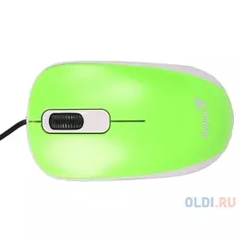 Мышь Genius DX-110 зеленый, оптическая, 1000 dpi, 3 кнопки, USB