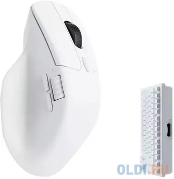 Мышь Keychron M6 - 3 типа подключения, белая, 4000 Гц