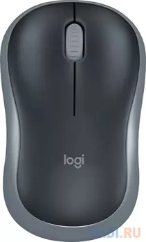 Мышь Logitech M185 черный/серый оптическая 1000dpi беспров. USB для ноутбука 2but (910-006540)