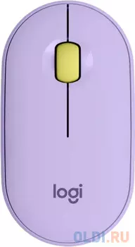 Мышь/ Logitech M350 Pebble Bluetooth Mouse - LAVENDER LEMONADE
