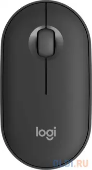 Мышь Logitech Pebble M350S графитовый оптическая (1000dpi) silent беспроводная BT/Radio USB (2but)