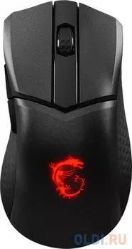 Мышь MSI Clutch GM31 Lightweight черный оптическая (12000dpi) беспроводная USB2.0 (4but)