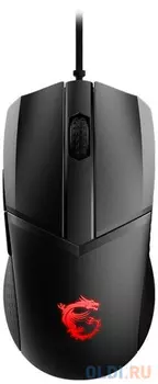 Мышь MSI Clutch GM41 черный/красный оптическая (16000dpi) USB2.0 (6but)