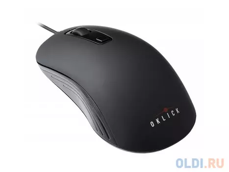 Мышь Oklick 155M black/grey optical (1600dpi) USB (3but)