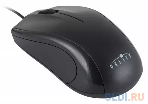 Мышь Oklick 185M black optical (1000dpi) USB (2but)