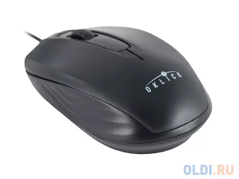 Мышь Oklick 195M black optical (800dpi) USB (2but)
