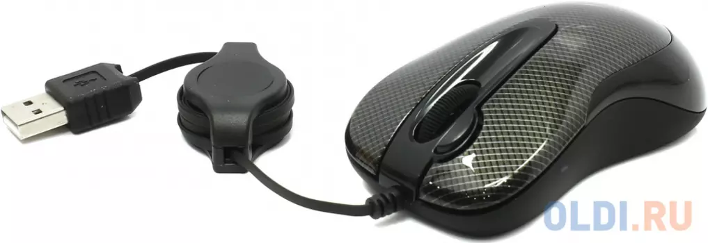 Мышь проводная A4TECH N-60F-2 Carbon чёрный USB