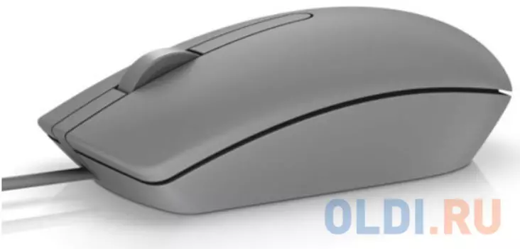 Мышь проводная DELL MS116 серый USB