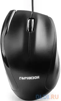 Мышь проводная Гарнизон GM-205 чёрный USB