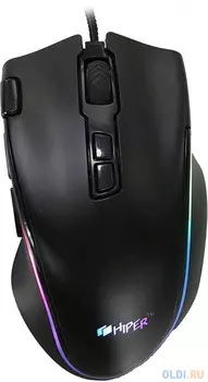 Мышь проводная HIPER Genome GM-1 чёрный USB