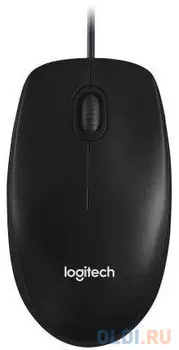 Мышь проводная Logitech M100, 1000dpi, USB Черный 910-006652
