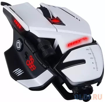 Мышь проводная Mad Catz R.A.T. 6 белый USB