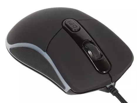 Мышь QCYBER HYPE Black USB проводная, оптическая, 4000 dpi , 5 кнопок + колесо