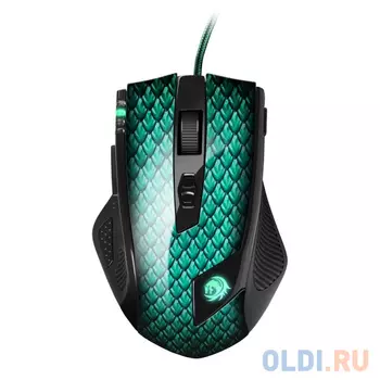 Sharkoon Drakonia Игровая мышь (11 кнопок, 5000 dpi, USB, зелёная подсветка)