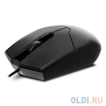 Мышь SVEN RX-30 USB чёрная, 2+1кл. 1000DPI, цвет. картон, кабель 2м.