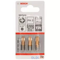 Набор бит Bosch 3шт 2607001546