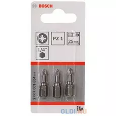 Набор бит Bosch 3шт 2607001554