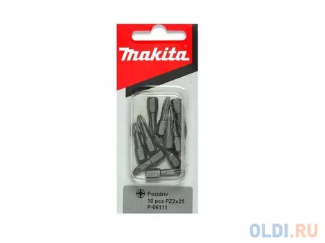 Набор бит Makita Pozidriv P-06111 25мм 10шт