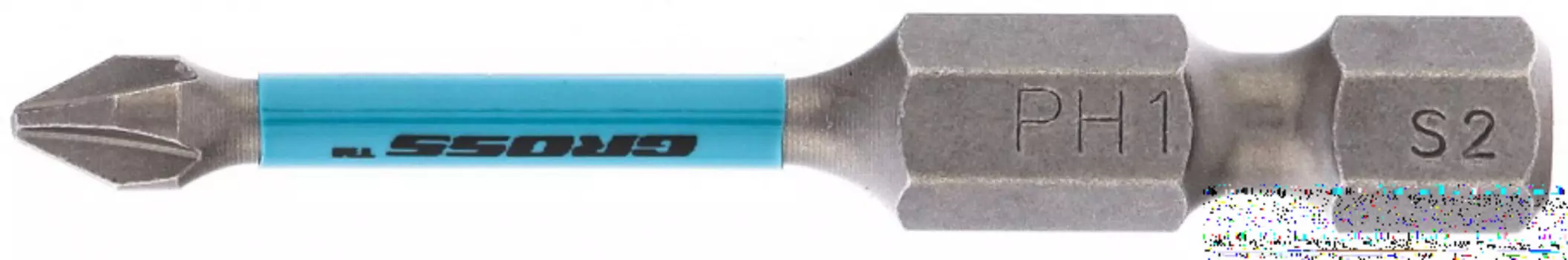 Набор бит торсионных PH1x50 мм, для ударных шуруповертов, 2 шт.// Gross