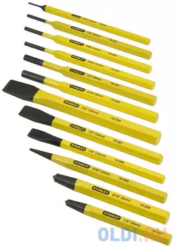 набор бородков и зубил слесарных STANLEY 4-18-299 (12 шт.)