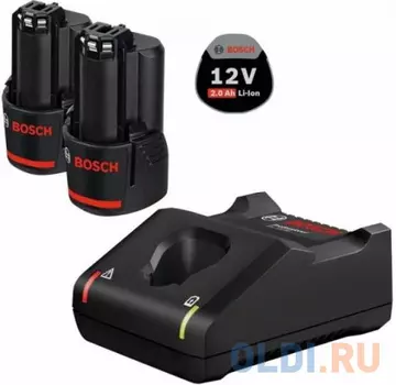Набор BOSCH GBA 12 В 2.0 A*ч + ЗУ GAL12V-40 (1600A019R8) 2 акк 12 В 2,0 Ач