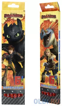 Набор цветных карандашей Action! Dragons 6 шт DR-ACP205-6 DR-ACP205-6