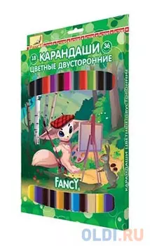 Набор цветных карандашей Action! Fancy 18 шт двухсторонние FCP321-18/36 FCP321-18/36