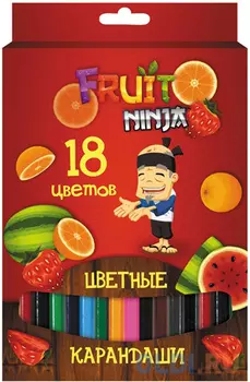 Набор цветных карандашей Action! Fruit Ninja 18 шт FN-ACP205-18