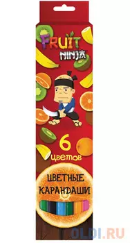 Набор цветных карандашей Action! Fruit Ninja 6 шт FN-ACP205-6 FN-ACP205-6