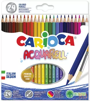 Набор цветных карандашей CARIOCA Acquarell 24 шт